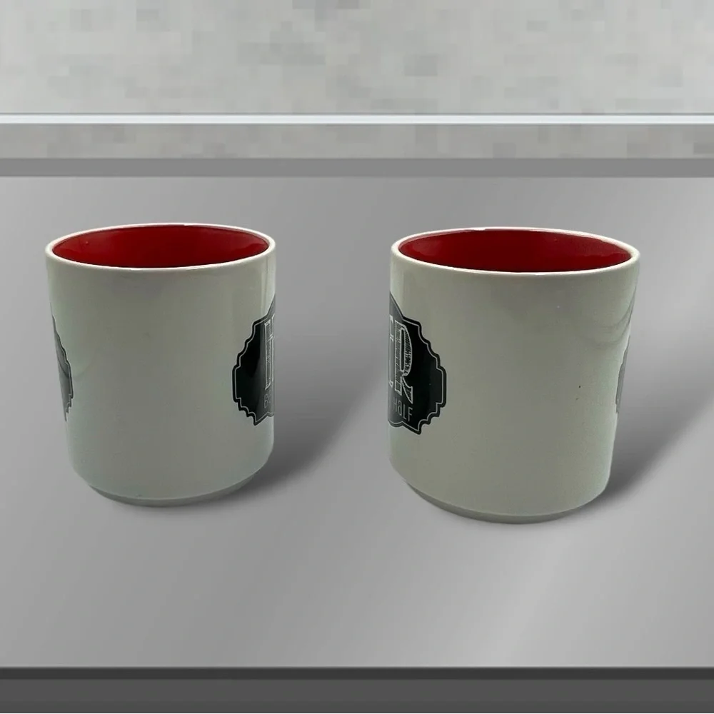 Pier 1 Imports His and Her Better Half 12 Oz Tea / Coffee Mug Set of 2